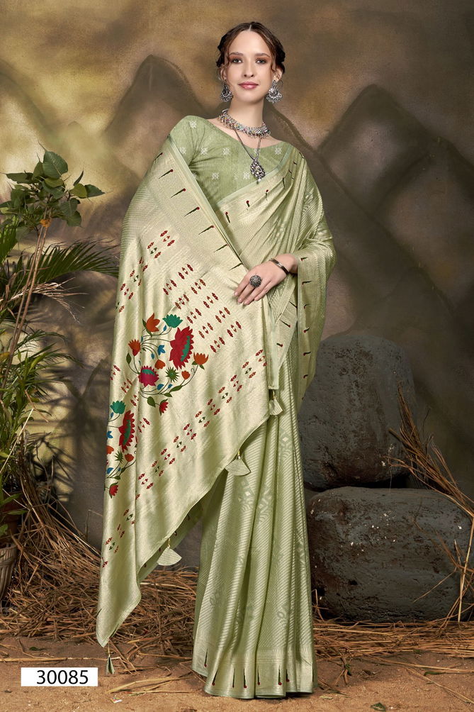 Kaanta By Vallabhi Brasso Floral Printed Designer Saree Wholesale Price In Surat